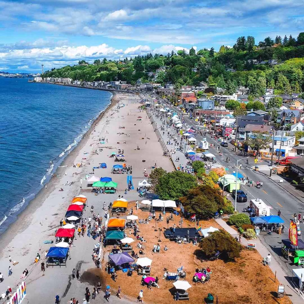 Alki Beach west seattle