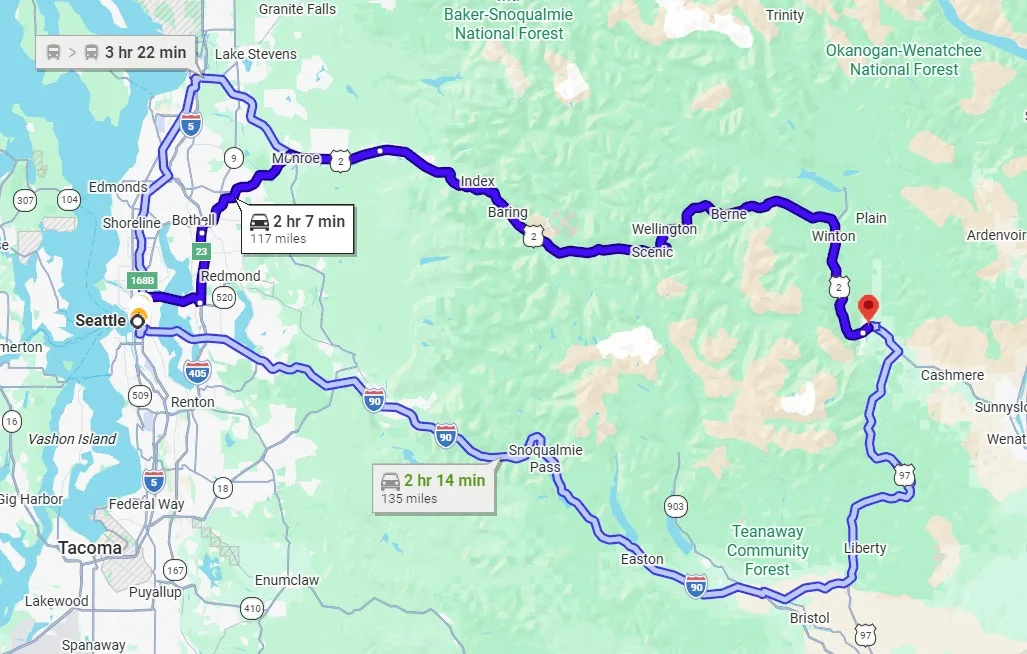 Seattle to Leavenworth