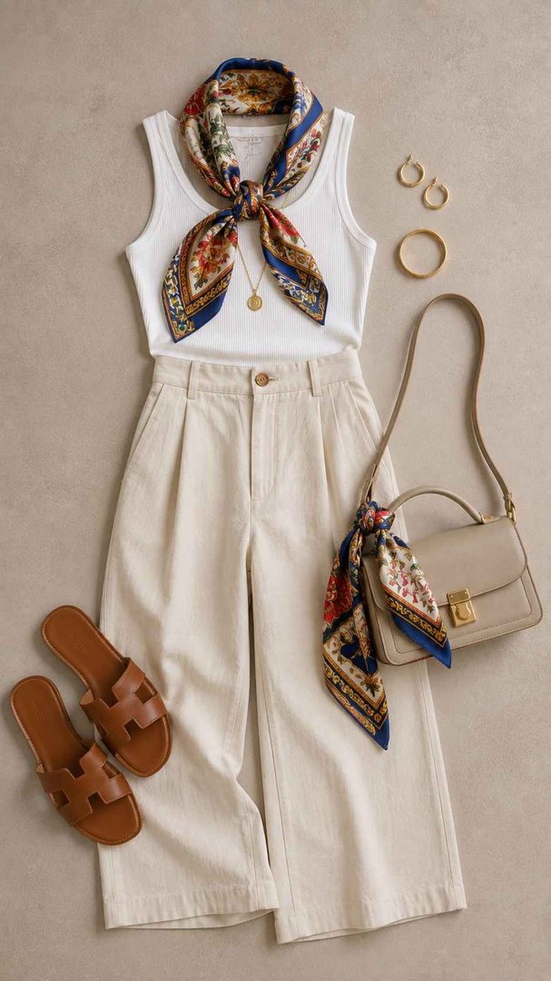 Silk Scarf Accent