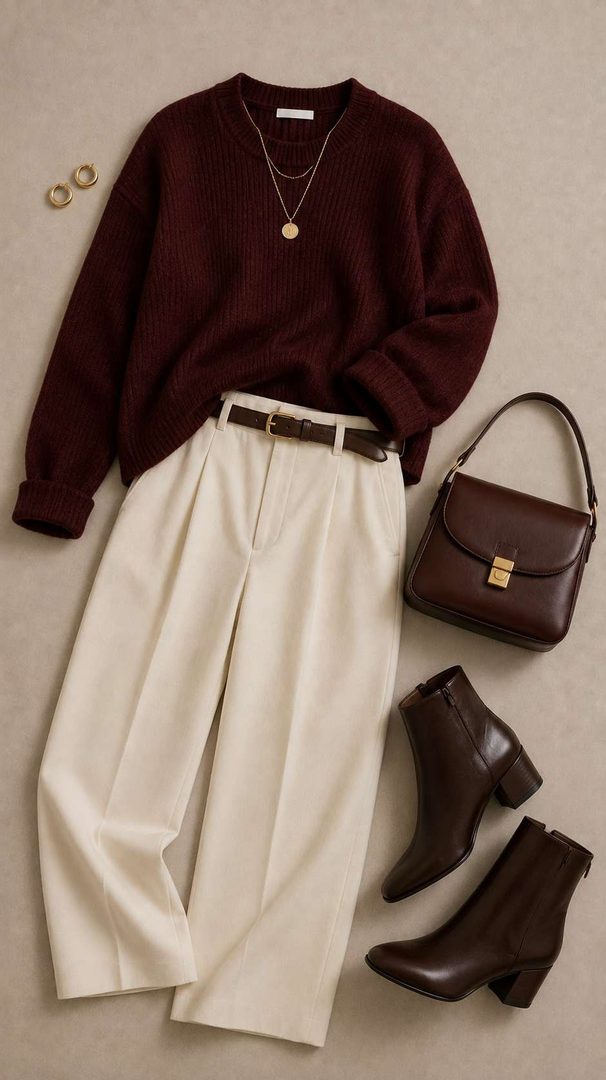 Burgundy Sweater