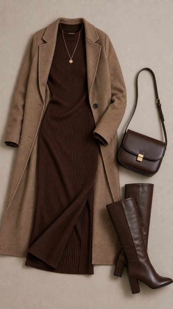 Knit Midi Dress