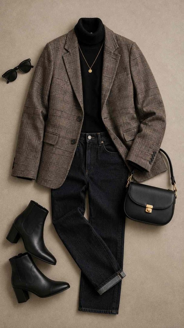 Plaid Blazer Twist