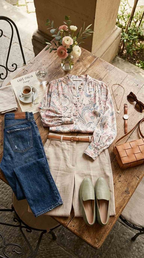 Printed Silk Blouse