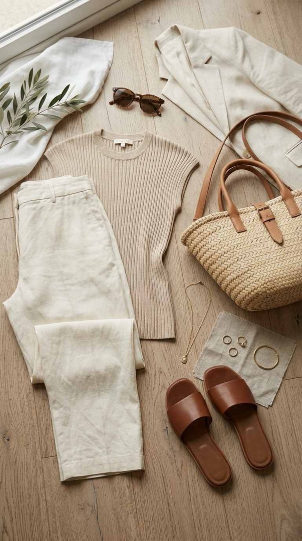 Woven Bag And Neutrals