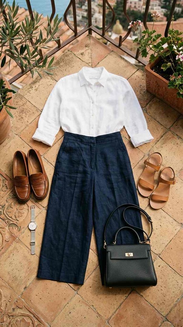 Button Down And Culottes