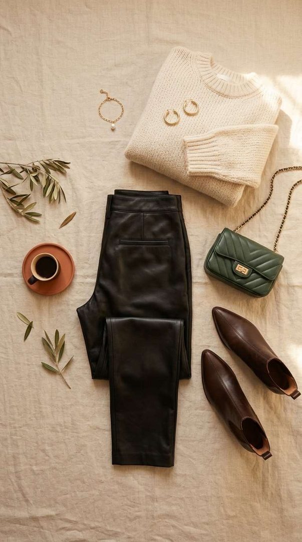 Rust Knit & Denim
