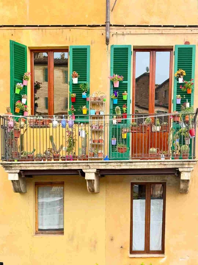 Balconies With Flower Boxes