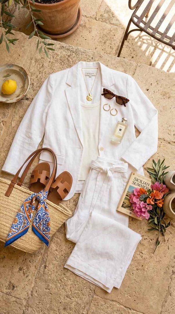 White Linen Suit