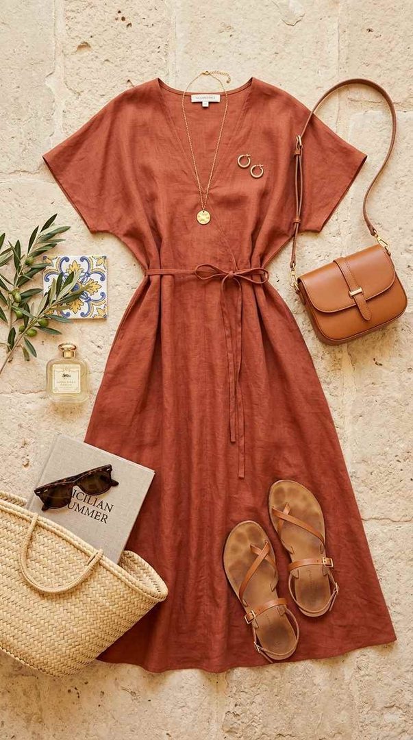 Terracotta Maxi Dress