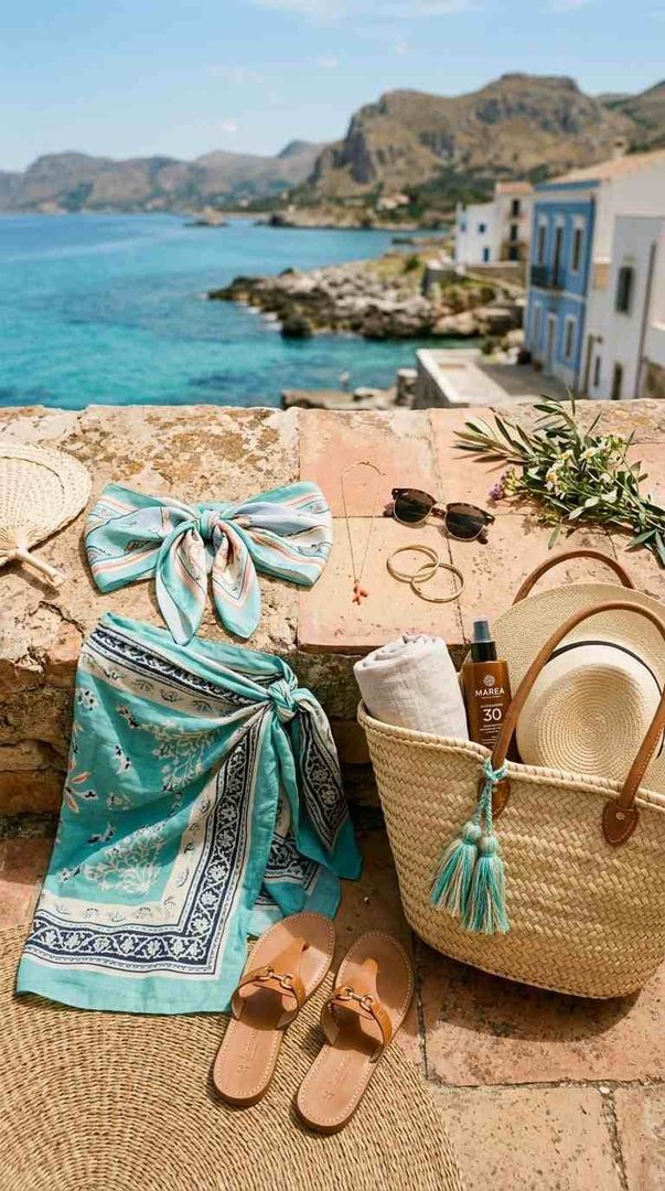 Scarf Top & Sarong