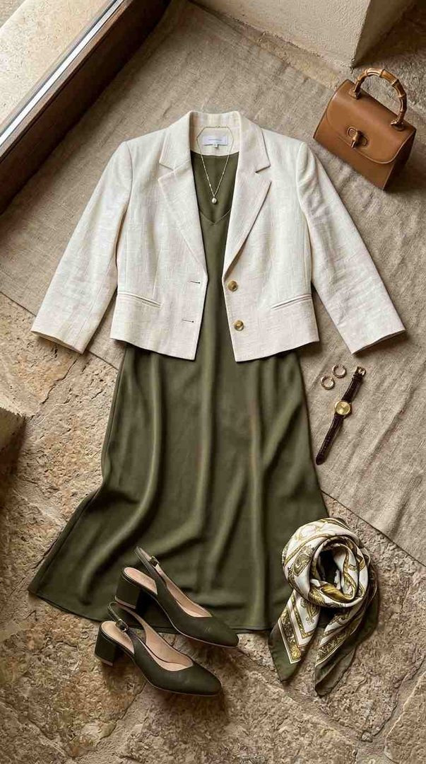 Cropped Blazer & Dress