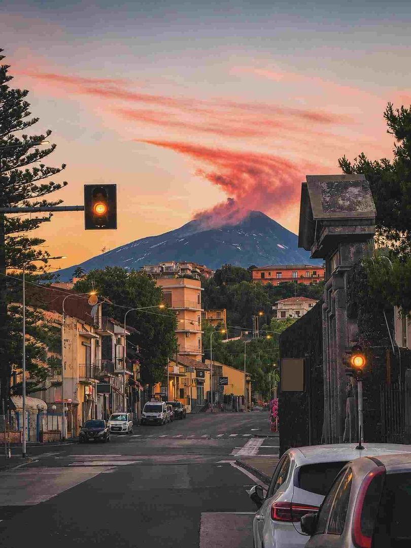 Etna Through City Streets
