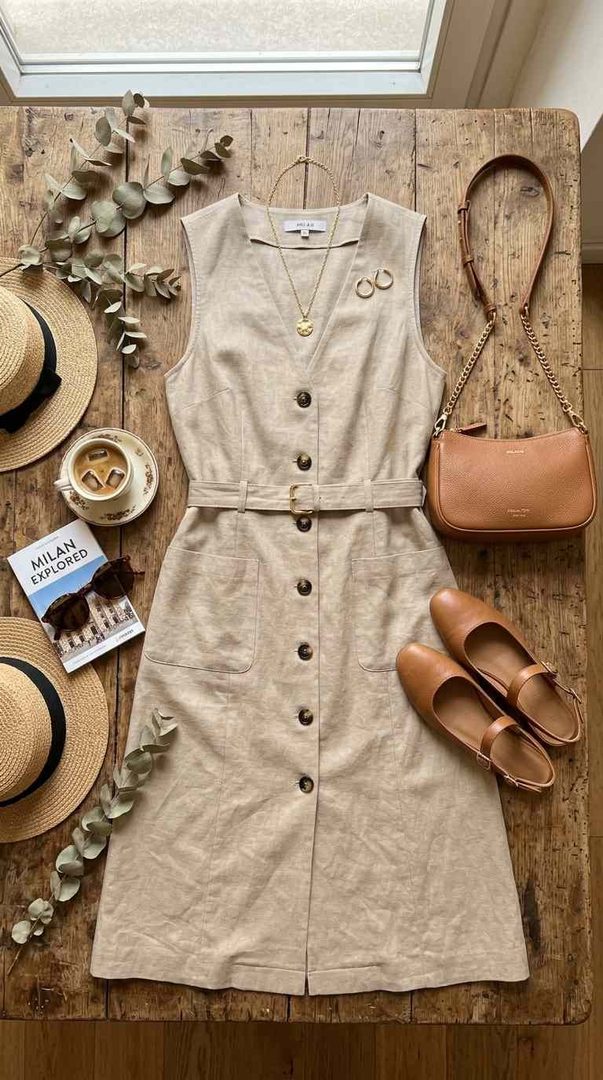 Tailored Vest Dress