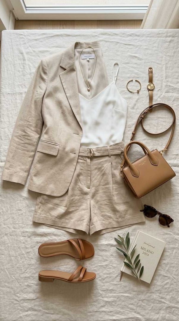 Structured Shorts Suit