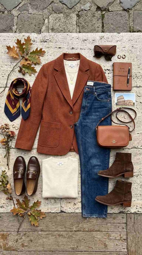 Blazer & Dark Denim