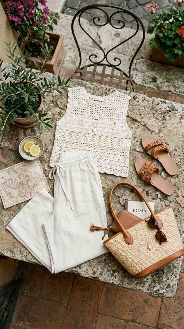 Crochet Top Trousers