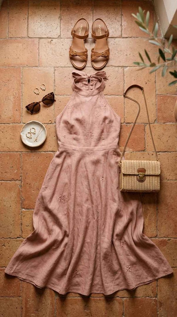 Halter Midi Dress